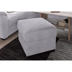 Polsterhocker SIT & MORE "Pandora", grau, B:58cm H:45cm T:58cm, Luxus-Microfaser ALTARA NUBUCK (100% Polyester), Luxus-Microfaser (100% Polyester), Luxus-Microfaser (100% Polyester), Hocker
