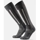 MERINO PERFORMANCE KINDER SKISOCKEN - 1-Pack - Dunkelgrau/Hellgrau - 35-38