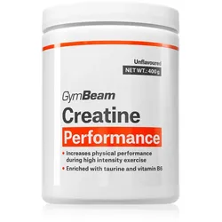 GymBeam Creatine Performance Pulver zur Unterstützung der sportlichen Leistung Geschmack Unflavored 400 g