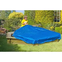 Gartenpirat Abdeckung für Sandkasten Ø 230 cm mit Schnur blau