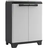 KETER Kis Recyclingschrank Split Premium 92 cm x 68 cm x 39 cm Schwarz-Hellgrau