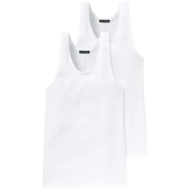 SCHIESSER Unterhemd 2er-Pack Authentic in Weiß | Gr.: 7