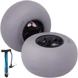 Vevor 13 Zoll Ballonräder Reifen, TPU Strandräder Ersatz-Ballon-Sandreifen 55 kg Tragfähigkeit 2-3 PSI Niederdruck, für Kajakwagen Kanuwagen Strandwagen Gartenwagen Angelwagen – 2 Stück