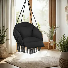 Tectake tectake® Hängesessel, Schwarz,