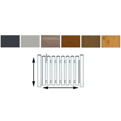 Kunststoffgartenzauntor nach Maß – PVC Gartenzaun aus Kunststoff – stabiler Vorgartenzaun – Zaun für Gartenbereiche & Vorgarten