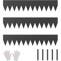 VEVOR 3x Rasenkante Beetumrandung Wegbegrenzung Beeteinfassung 1016x203x1,5mm