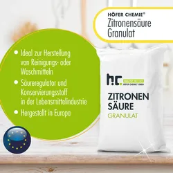 20 Zitronensäure Granulat in Lebensmittelqualität