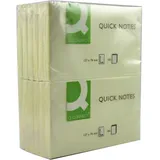 Q-Connect Q Connect 75 x 125 mm Quick Note wiederverwendbar Pad – Gelb (12 Stück)