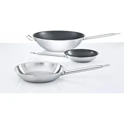 GastroSUS 3-Schicht-Stielwok Trigon mit DIAMAS PRO Antihaft-Beschichtung, Edelstahl, 36 cm