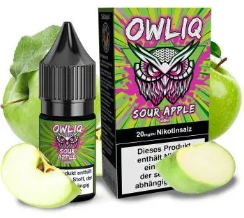 OWL Salt Sour Apple NicSalt Liquid 10ml / 20mg
