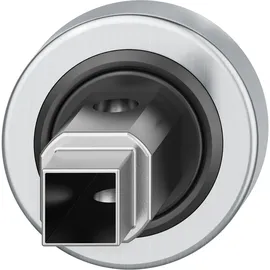 FSB Adapter-Rosette rund Edelstahl matt Weiß