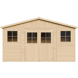 TIMBELA Gartenhaus 2,46 x 4,18 m Braun