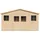 TIMBELA Gartenhaus 2,46 x 4,18 m Braun