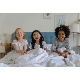 Easy dort Spannbettlaken, 90 x 140 cm, für Kinderbett, mitwachsend, Juniorbett, 90 x 140 cm, dehnbar, Bambus, hypoallergen, Weiß, gesunder Schlaf, Marke Easy dor, Qual...