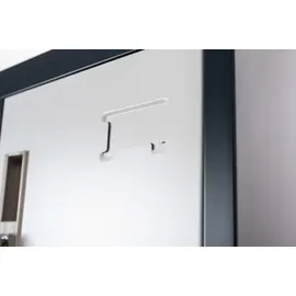 Jet-Line Metall Schrank Schließfachschrank 15 Fächer BUDAPEST Spind dunkelgrau-weiß