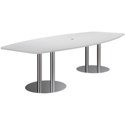 HAMMERBACHER Konferenztisch KT28S »Meeting« Tonnenform 280 cm grau, 280x75.5x130 cm