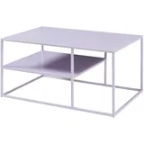 [en.casa] Couchtisch Solund Lila Metall 90 x 45 x 60 cm