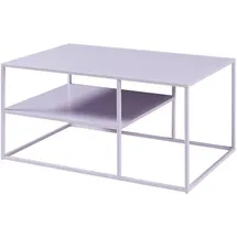 [en.casa] Couchtisch Solund Lila Metall 90 x 45 x 60 cm