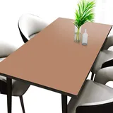 CIEEIN CIEHT PU Tischdecke Tischmatte Schreibtisch Tischfolie Schutzfolie Tischfoli Tischschutz Matte Wasserdicht Khaki+Grau 80 * 180cm