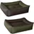 Hundesofa MAX Quattro 70 x 55 cm grün-braun