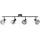 Brilliant Reflekt 4-flg. 4x D45, E14, 18W schwarz matt/rauchglas