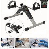 vidaXL Pedaltrainer für Beine und Arme inkl. LCD-Anzeige schwarz/grau