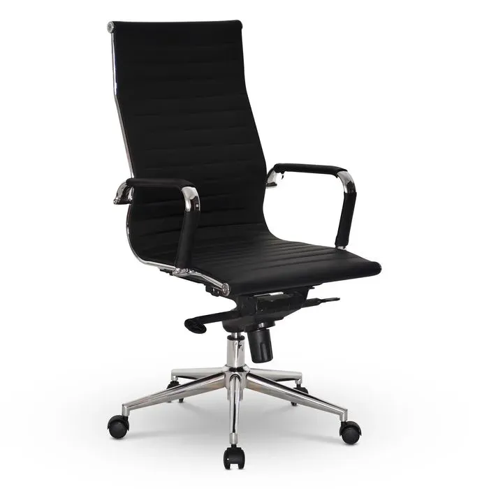 Ergotec Drehstuhl New York Lederoptik Schwarz