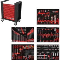 KS Tools Performanceplus Werkstattwagen-Satz P10 mit 279 Werkzeugen für