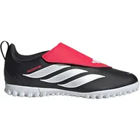adidas Predator Club Velcro Fold-Over Tongue TF Multinocken-Fußballschuhe Kinder KI8867 - core black/cloud white/lucid red 25.5