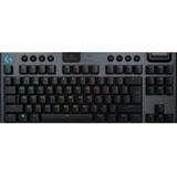 Logitech G G915 TKL Tenkeyless Lightspeed Wireless RGB Mechanical Gaming Keyboard, Flachschalter,LIGHTSYNC RGB,Erweiterte Bluetooth Unterstützung,Belgisches AZERTY Layout-Schwarz(920-010588)