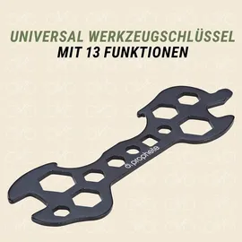 Prophete Universal-Werkzeugschlüssel 13 Funktionen schwarz