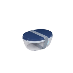 Mepal Frischhaltedose Frischhaltebox Salatbox Ellipse, Kunststoff, (1-tlg) blau