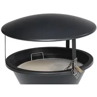 Proregal Dach für klassischen Standascher HxBxT 23x44x44cm | Stahlblech Grau