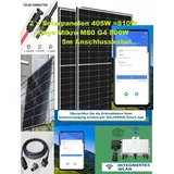 Balkonkraftwerk 810/800 W Solaranlage WIFI Deye M80 G4 + 5m Kabel