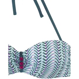 VIVANCE Bügel-Bandeau-Bikini Damen Blau 42 Cup E