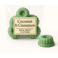 ❥ 5er Set - Winter & Weihnachts Duftwachs | Melts | Duftkerzen | Raumduft ❥ (Coconut & Cinnamon)