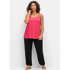 sheego Schlupfhose Jersey schwarz 50