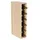 Proregal Weinregal VINCELLAR MOD HxBxT 60x12x30cm | Schmal Modul für 6 Flaschen Massives Kiefernholz Natur Holz, Kiefer, Rechteckig, 12x60x30 cm, Wohnzimmer, Regale, Weinregale