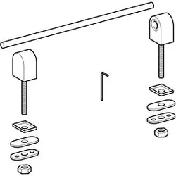 Geberit Scharnier-Set 598070000 für WC-Sitz