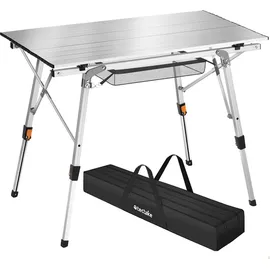 Tectake Campingtisch Tina Silber