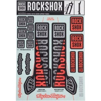 RockShox Unisex – Erwachsene Troy Lee Designs Federgabel Dekor Kit, Mehrfarbig, One Size