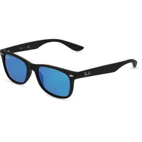 Ray Ban New Wayfarer Junior RJ9052S 100S55 47-15 black/blue mirrored