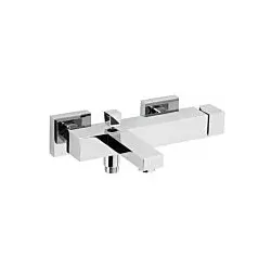 Herzbach NeoCastell Wannenarmatur 12.221500.1.01 Aufputz, schraubbare Wandrosetten, chrom