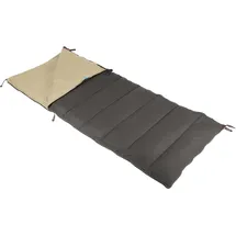 Polydaun Deckenschlafsack "Schlafsack Stern 85x210 cm Antraziet- 4-Jahreszeiten", braun (mist), Schlafsäcke, B/L: 85cm x 210cm, umlaufender Reißverschluss, Obermaterial: 100% Baumwolle, L:210cm