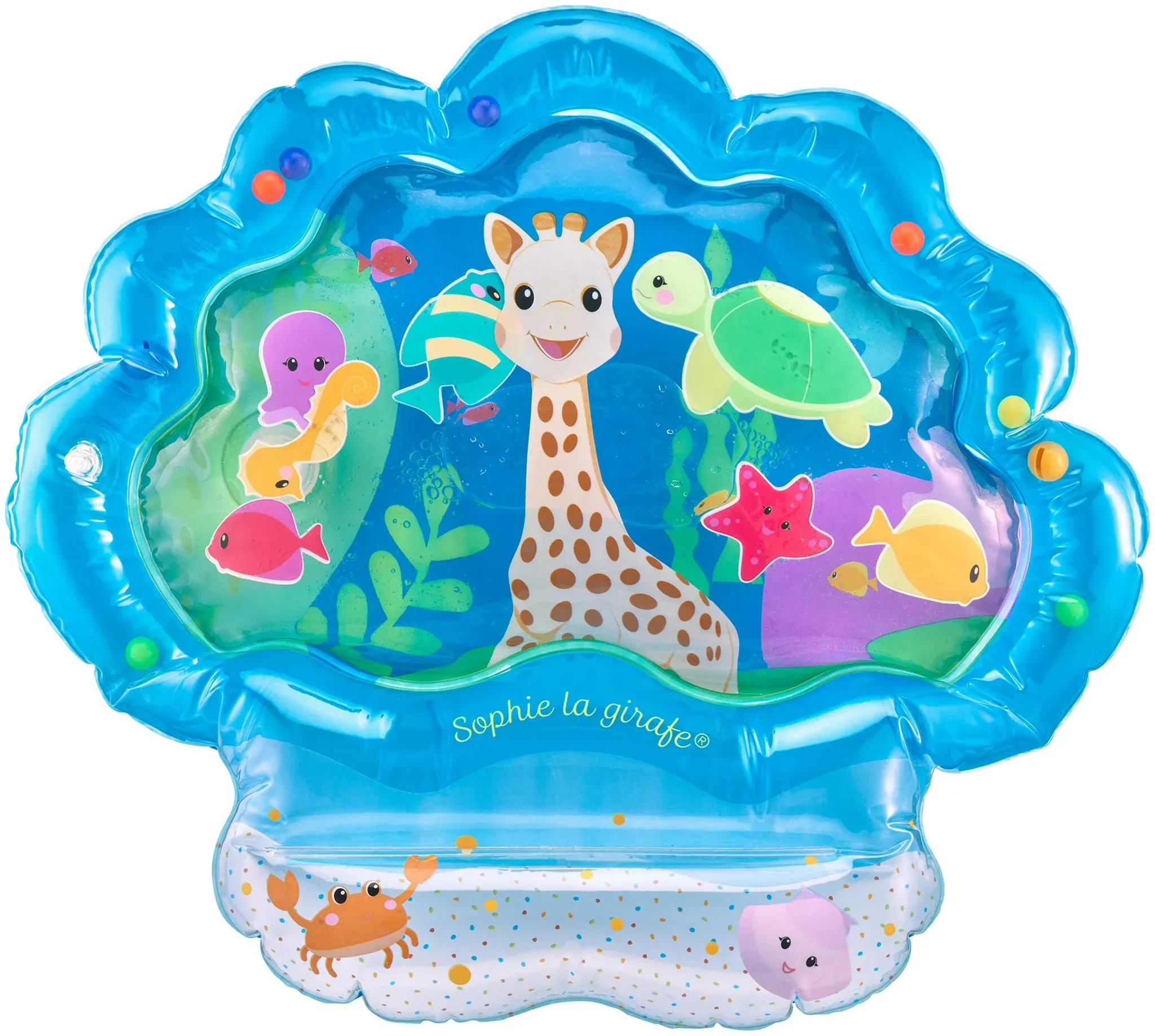 Sophie la girafe 5 Sinne Sensorische Wasserspielmatte, blau