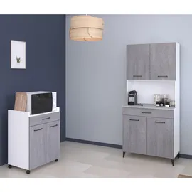 Parisot Küchenbuffet-Set "Malice 1" / Beton Optik hell