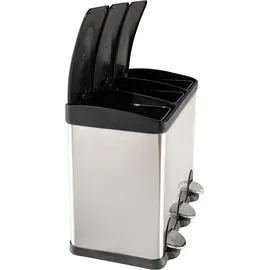 Hti-Living Mülltrenner 45 l Silber Schwarz