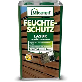 Ultrament Feuchteschutz-Lasur 3-in-1 Nussbaum 5 l