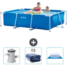 Intex Rahmenschwimmbecken rechteckig – 220x150x60 cm – Zubehör CB76 Blau No Size