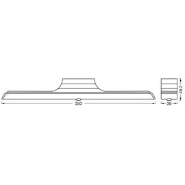 LEDVANCE LINEAR LED SWIVEL Unterschrankleuchte, 4W, 325lm, warmweißes Licht, magnetischer Leuchtenkörper, Bewegungs- und Tageslichtsensor, dimmbar, lange Lebensdauer, Schutzklasse IP20, 3000K